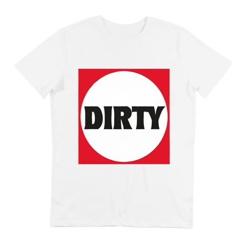 T-Shirt Homme Couleur Blanc Parodie Logo Darty - Imprimé Dirty - Style Humour - Glboutik