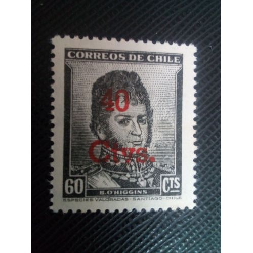 Timbre Chili Yt 231 Bernardo O'higgins (1776-1842) 1952 ( 071105 )
