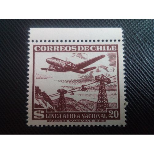 Timbre Chili Yt Pa 149 Avion Et Téléphériques 1951 ( 071105 )