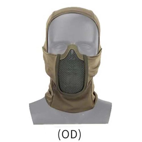 Cagoule De Protection Pour Moto Cs Airsoft,Masque Complet Tactique,Casquette De Cagoule,Couvre-Chef De Paintball,Maille En Acier,Masque De Protection Pour La Chasse - Type Od