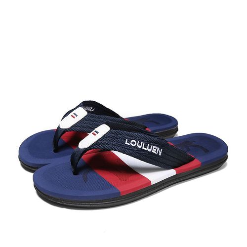Pantoufles De Énergie Bleues Pour Hommes,Tongs,Grande Taille 46,Décontractées,Antidérapantes,D'nik,De Plage,Tendance