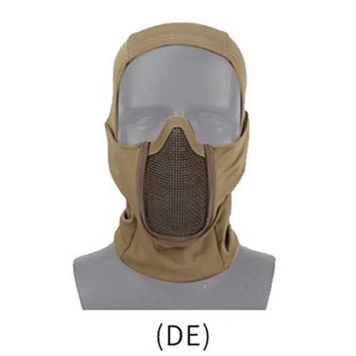 Cagoule De Protection Pour Moto Cs Airsoft,Masque Complet Tactique,Casquette De Cagoule,Couvre-Chef De Paintball,Maille En Acier,Masque De Protection Pour La Chasse - Type De