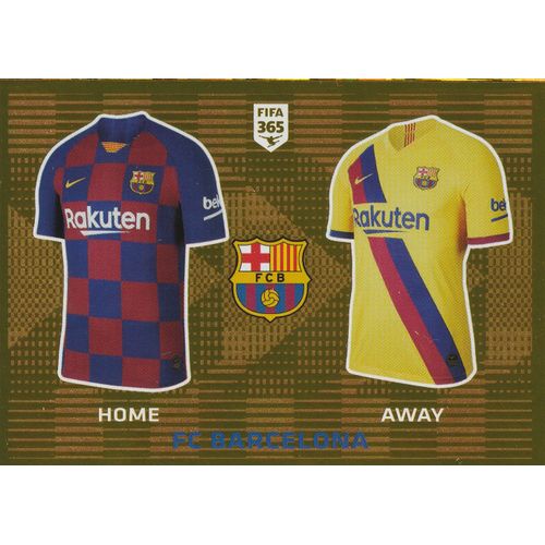 N° 91 - Stickers Image Vignette - Panini Fifa 365 - 2020 - The Golden World Of Football - Maillots - Fc Barcelone