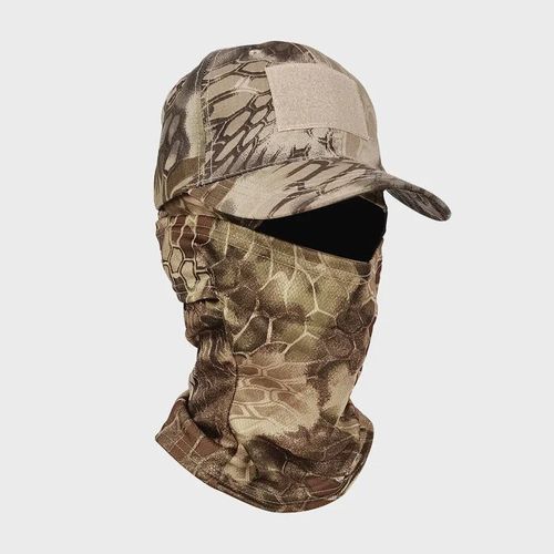 Cagoule Militaire Tactique De L'armée,Casquette De Baseball Pour Hommes Et Femmes,Chapeaux De Soleil À Rabat D'été,Camouflage En Plein Air,Demi-Masque De Ski,2023 - Type Python Yellow