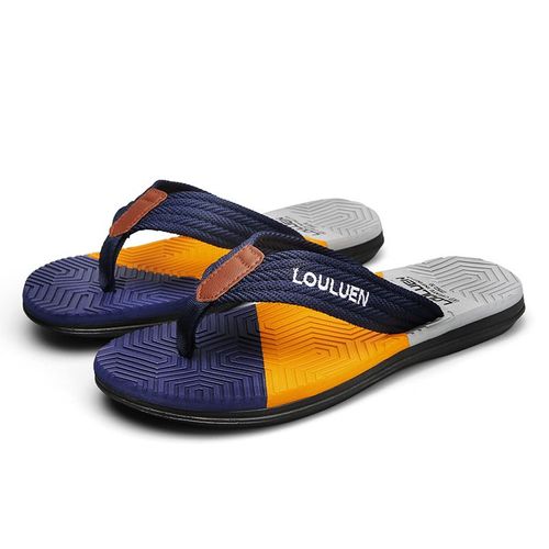 Pantoufles De Énergie Bleues Pour Hommes,Tongs,Grande Taille 46,Décontractées,Antidérapantes,D'nik,De Plage,Tendance