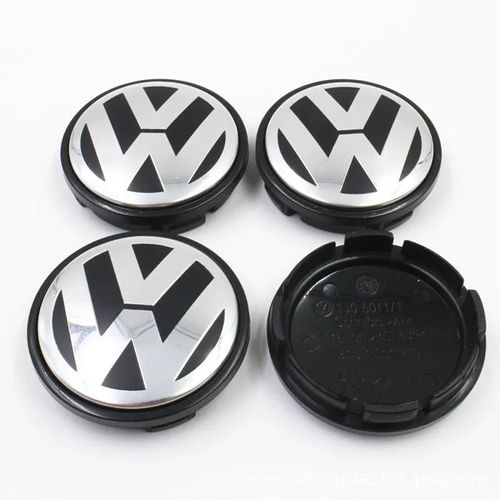 Lots De 4 Caches Moyeux - Centres De Roues - Cabochons - Volkswagen - 65mm