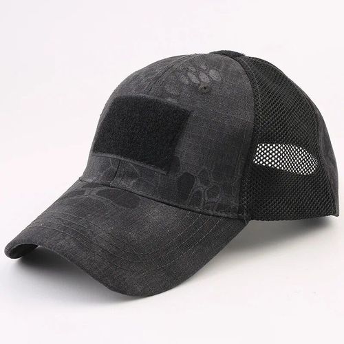 Casquette De Baseball Pour Homme Adulte,Chapeau D'extérieur,Simplicité,Dulmilitaire,Armée,Html,Dehors,Cyclisme - Type Black Python Pattern