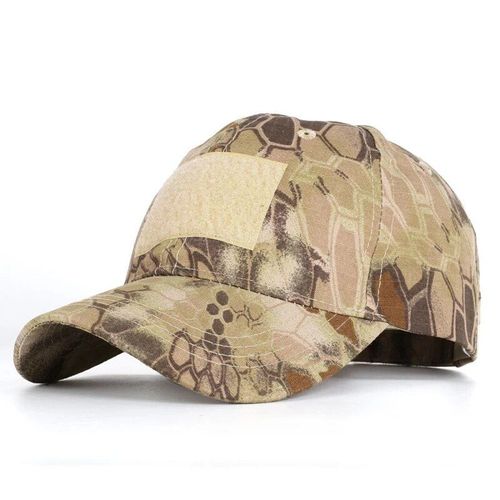Casquette De Baseball Militaire,Camouflage De L'armée,Chapeaux De Soleil Respirants,Protection Solaire En Plein Air,Pêche,Randonnée,Alpinisme - Type Python Yellow