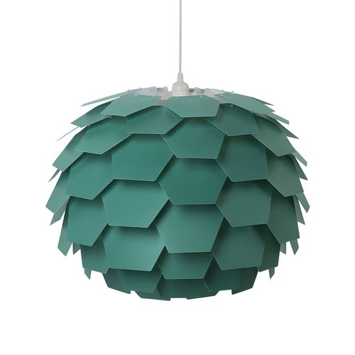 Lampe Suspension Verte Gros Abat-Jour Segre