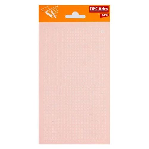 Chiffres Transfert Blanc 2,5mm Font Petite Taille - Apli Agipa