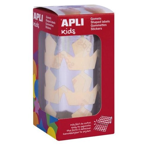 Gommettes Rouleau Etoile 33 Mm Argent X 708 - Apli Agipa