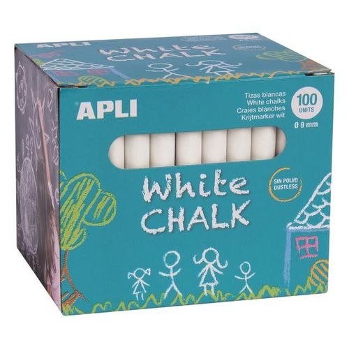 Craies Blanches Ø 9mm 100 Pièces - Apli Agipa