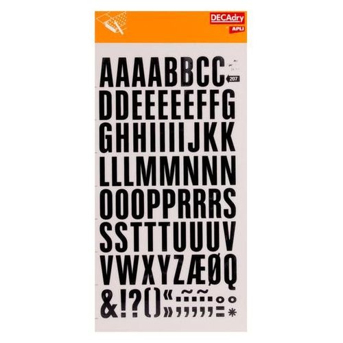 Lettres Transfert Noir 24mm Très Grande Taille