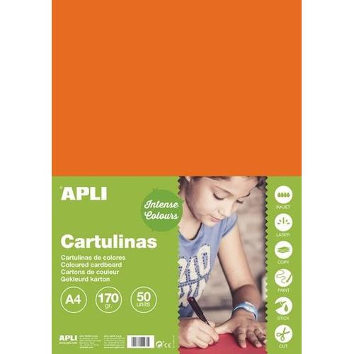 Cartons Orange A4 170g 50 Feuilles