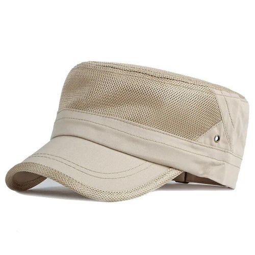 Casquette De Golf En Maille Respirante Pour Hommes Et Femmes,Chapeau De Protection Solaire,Chapeau Plat Simple,Chapeaux De Langue De Canard Rétro,Casquettes De Loisirs En Plein Air - Type Hat21