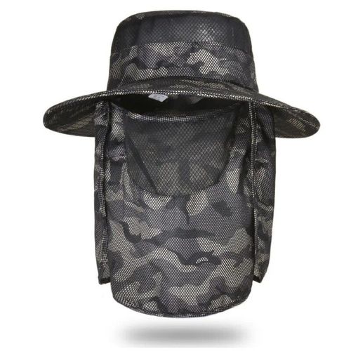 Casquette De Pêche En Plein Air,Camouflage,Chasse Touristique,Militaire,Tactique D'été,Protection Solaire Respirante - Type Gray