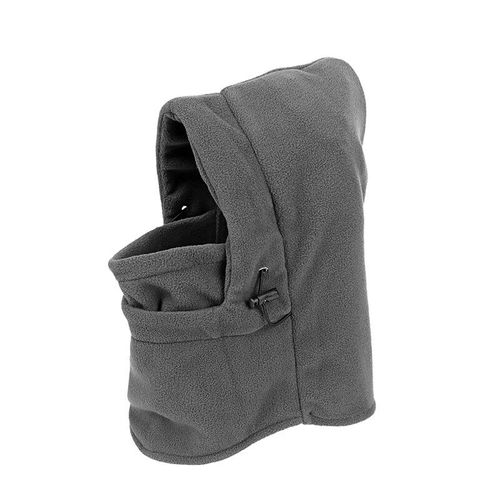 Casquette De Randonnée Coupe-Vent Pour Hommes,Cagoule Polaire Thermique Chaude D'hiver,Masque Facial,Chauffe-Cou Pour Vélo De Ski Moto,Chapeaux De Camping - Type Gray