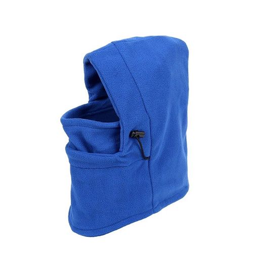 Casquette De Randonnée Coupe-Vent Pour Hommes,Cagoule Polaire Thermique Chaude D'hiver,Masque Facial,Chauffe-Cou Pour Vélo De Ski Moto,Chapeaux De Camping - Type Blue