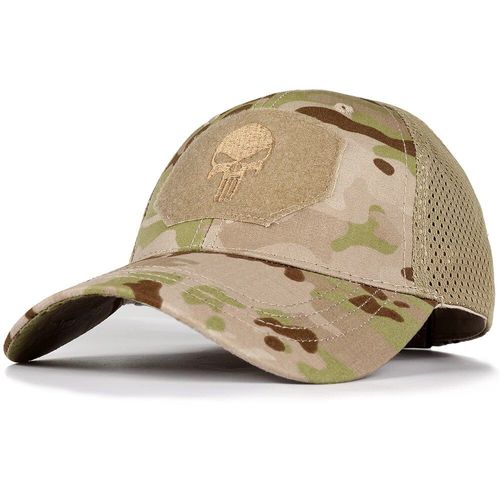 Casquette De Randonnée Réglable En Maille Respirante,Casquette De Crâne Tactique Militaire Camouflage Airsoft Pare-Soleil Camionneur Chapeau Chasse Baseball Snapback - Type Ly-Cap-07