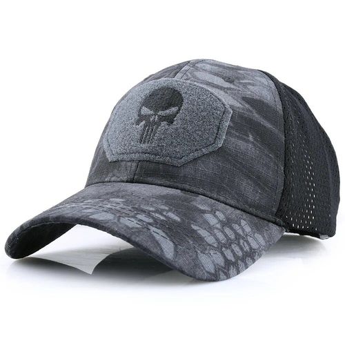 Casquette De Randonnée Réglable En Maille Respirante,Casquette De Crâne Tactique Militaire Camouflage Airsoft Pare-Soleil Camionneur Chapeau Chasse Baseball Snapback - Type Ly-Cap-03
