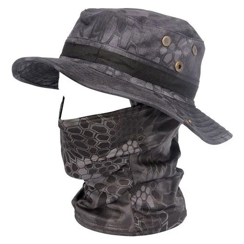 Casquette De Sniper Tactique Militaire Airsoft,Couvre-Chef De L'armée,Camouflage Pour Hommes Et Femmes,Chapeaux De Soleil,Cagoule D'extérieur,Seau Boonie,Masque X043 - Type Mb