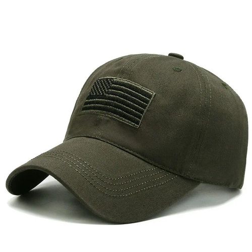 Casquette De Sport En Plein Air Brodée Pour Hommes,Chapeaux De Canard Fins,Casquette De L'armée De Baseball,Chapeaux De Cyclisme,Course À Pied,Randonnée,Pare-Soleil,Langue - Type Armygreen