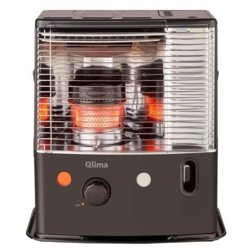 QLIMA R7224-SC - 2400 watts - Poele a pétrole a meche - jusqu'a 85 m3 - Detecteur CO² - Réservoir 4.2 litres