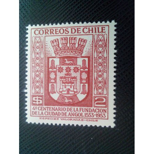Timbre Chili Yt 246 Armes D'angol 1954 ( 071105 )
