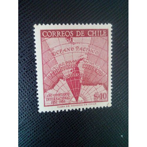 Timbre Chili Yt 275 Territoire Antarctique Chilien 1958 ( 071105 )