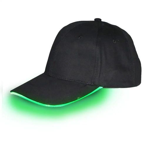 Casquettes De Baseball Clignotantes Réglables Avec Lumière Led,Casquettes Lumineuses À La Mode,Chapeau Shoous Hip-Hop,Fête De Bar,Chapeau D'éclairage Sportif De Nuit - Type Green