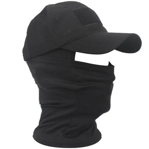 Casquettes De Baseball Dularmy Pour Hommes Et Femmes,Capuche Militaire,Chapeaux De Soleil D'été Snapback,Cagoule Camsolomon Extérieure,Demi-Masque De Ski,2023 - Type Black