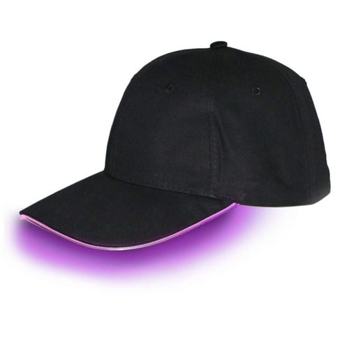 Casquettes De Baseball Clignotantes Réglables Avec Lumière Led,Casquettes Lumineuses À La Mode,Chapeau Shoous Hip-Hop,Fête De Bar,Chapeau D'éclairage Sportif De Nuit - Type Pink