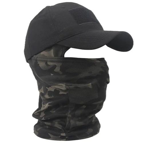 Casquettes De Baseball Dularmy Pour Hommes Et Femmes,Capuche Militaire,Chapeaux De Soleil D'été Snapback,Cagoule Camsolomon Extérieure,Demi-Masque De Ski,2022 - Type Black American