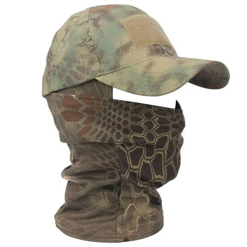 Casquettes De Baseball Dularmy Pour Hommes Et Femmes,Capuche Militaire,Chapeaux De Soleil D'été Snapback,Cagoule Camsolomon Extérieure,Demi-Masque De Ski,2022 - Type Green Python