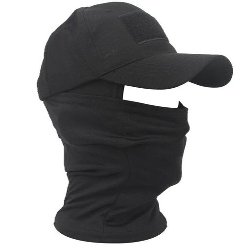 Casquettes De Baseball Dularmy Pour Hommes Et Femmes,Capuche Militaire,Chapeaux De Soleil D'été Snapback,Cagoule Camsolomon Extérieure,Demi-Masque De Ski,2022 - Type Black