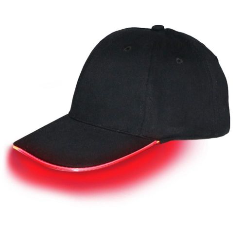 Casquettes De Baseball Clignotantes Réglables Avec Lumière Led,Casquettes Lumineuses À La Mode,Chapeau Shoous Hip-Hop,Fête De Bar,Chapeau D'éclairage Sportif De Nuit - Type Red