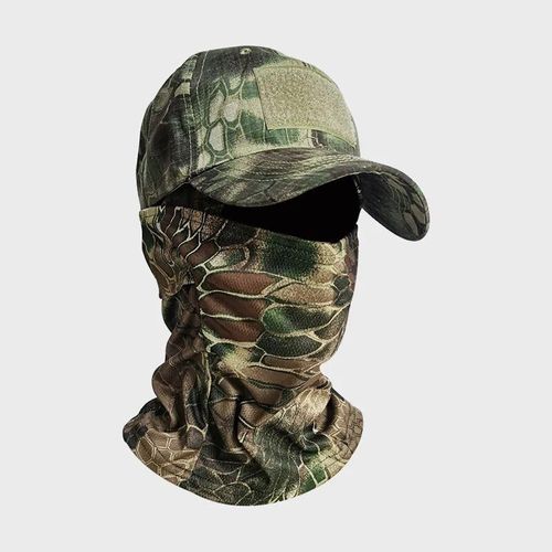 Casquettes De Baseball Dularmy Pour Hommes Et Femmes,Chapeaux De Soleil D'été,Cagoule Camsolomon,Demi-Masque De Ski,Capuche Militaire,Extérieur,2023 - Type Python Green
