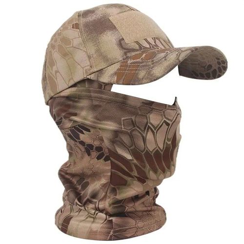 Casquettes De Baseball Militaires Dularmy Pour Hommes Et Femmes,Chapeaux De Soleil D'été Snapback,Cagoule Camsolomon,Demi-Masque De Ski,Extérieur - Type Yellow Python