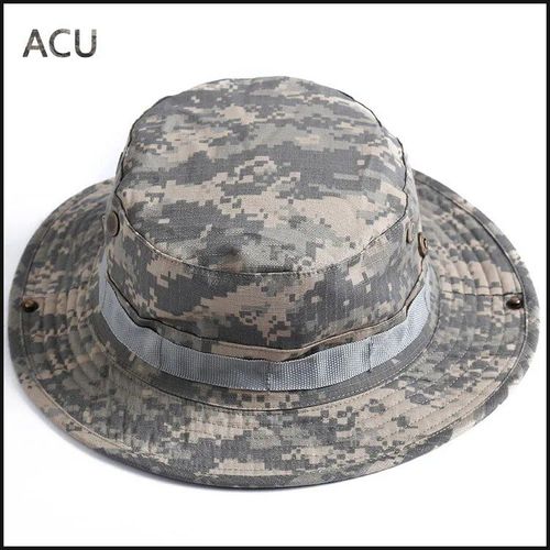 Chapeau De Camouflage Boonie Tactique De L'armée Américaine,Chapeaux Seau Militaire Multicam Panama,Casquette D'été,Chasse Randonnée En Plein Air,Casquettes De Soleil Pour Hommes #J