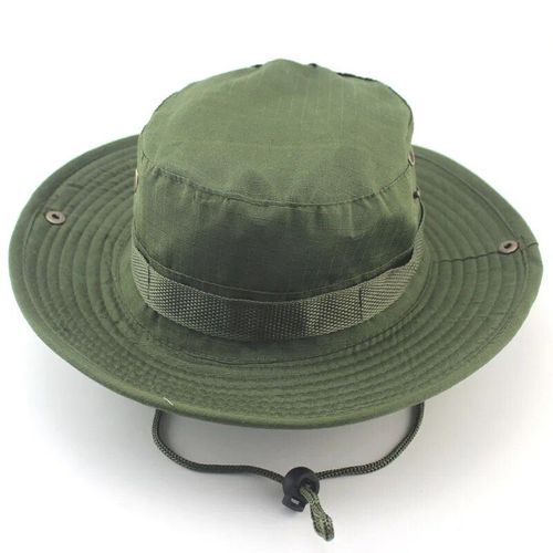 Chapeau De Chasse En Coton Lavé Pour Hommes Et Femmes,Casquette De Soleil De Voyage,Chapeaux De Poisson Suffolk,Casquette De Sport Boonie,Coton Sergé,Ruisseau Militaire Camsolomon - Type Army Green