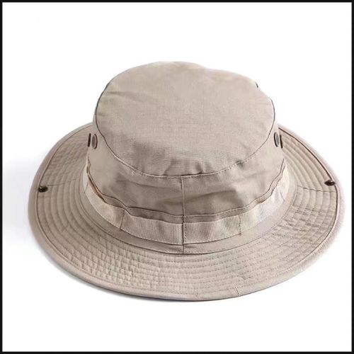 Chapeau De Camouflage De L'armée Américaine,Casquette De Seau Militaire Tactique,Casquette De Soleil De Randonnée De Chasse En Plein Air D'été Pour Hommes Et Femmes - Type Khaki