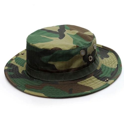 Chapeau De Camouflage De L'armée Américaine,Casquette De Seau Militaire Tactique,Casquette De Soleil De Randonnée De Chasse En Plein Air D'été Pour Hommes Et Femmes - Type Jc