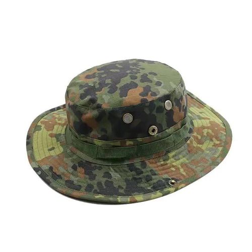 Chapeau De Camouflage De L'armée Américaine,Casquette De Seau Militaire Tactique,Casquette De Soleil De Randonnée De Chasse En Plein Air D'été Pour Hommes Et Femmes - Type Dj