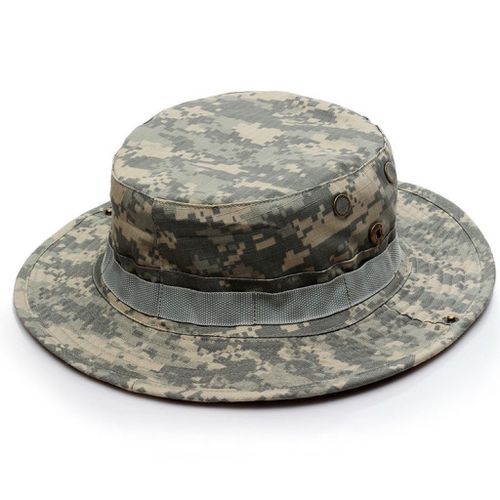 Chapeau De Camouflage De L'armée Américaine,Casquette De Seau Militaire Tactique,Casquette De Soleil De Randonnée De Chasse En Plein Air D'été Pour Hommes Et Femmes - Type Acu