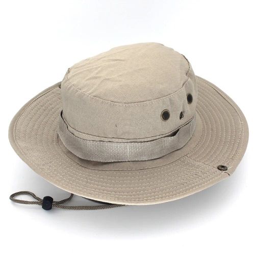 Chapeau De Chasse En Coton Lavé Pour Hommes Et Femmes,Casquette De Soleil De Voyage,Chapeaux De Poisson Suffolk,Casquette De Sport Boonie,Coton Sergé,Ruisseau Militaire Camsolomon,Style - Type Kaki