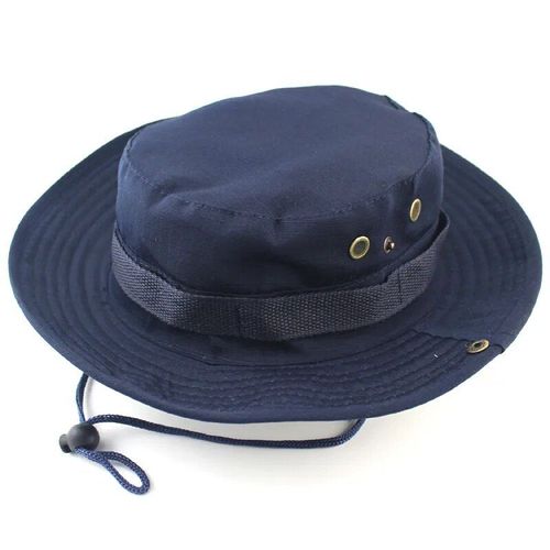 Chapeau De Chasse En Coton Lavé Pour Hommes Et Femmes,Casquette De Soleil De Voyage,Chapeaux De Poisson Suffolk,Casquette De Sport Boonie,Coton Sergé,Ruisseau Militaire Camsolomon - Type Navy Blue