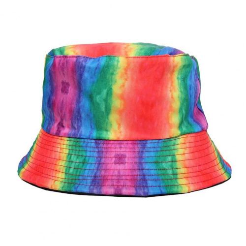 Chapeau De Bloc De Documents Arc-En-Ciel Pour Femmes Et Hommes,Chapeau De Bassin Portable Réversible,Chapeau De Soleil Extérieur D'été,Chapeau De Poisson Coloré,Chapeau De Suffolk,Mode,E27 - Type C