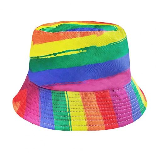 Chapeau De Bloc De Documents Arc-En-Ciel Pour Femmes Et Hommes,Chapeau De Bassin Portable Réversible,Chapeau De Soleil Extérieur D'été,Chapeau De Poisson Coloré,Chapeau De Suffolk,Mode,E27 - Type D