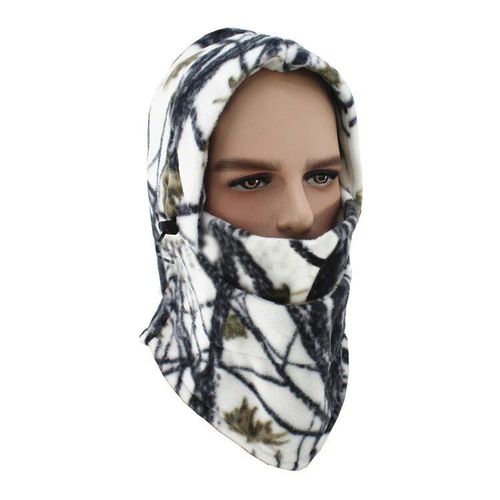 Chapeau De Cagoule Thermique En Polaire Pour Homme Et Femme,Cache-Cou À Capuche,Pour L'hiver,La Chasse,Le Poisson,Masque Facial Complet,Ski,Casquette Tactique Militaire - Type Snow 02