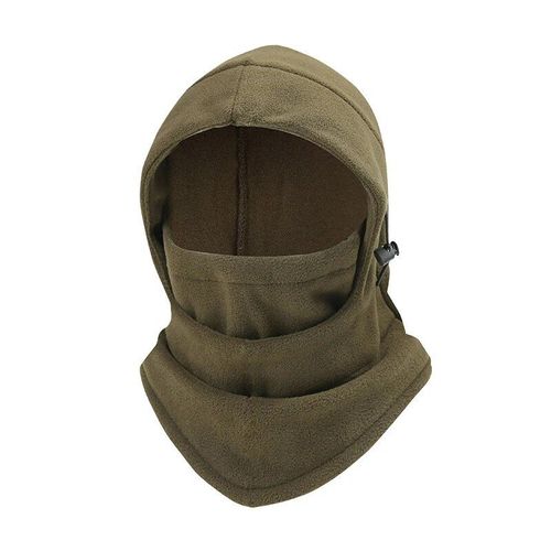 Chapeau De Cagoule Thermique En Polaire Pour Homme Et Femme,Cache-Cou À Capuche,Pour L'hiver,La Chasse,Le Poisson,Masque Facial Complet,Ski,Casquette Tactique Militaire - Type Army Green 02